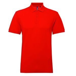 Asquith & Fox Mens Short Sleeve Performance Blend Polo Shirt / Cherry Red